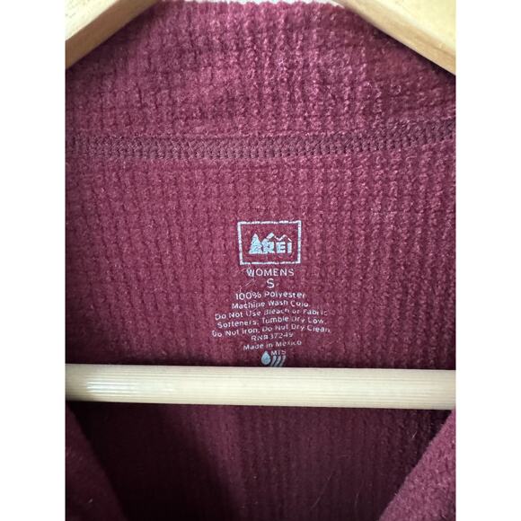 REI Polartec Two Tone Quarter Zip Jacket-Womens Size Small - Picture 2 of 6